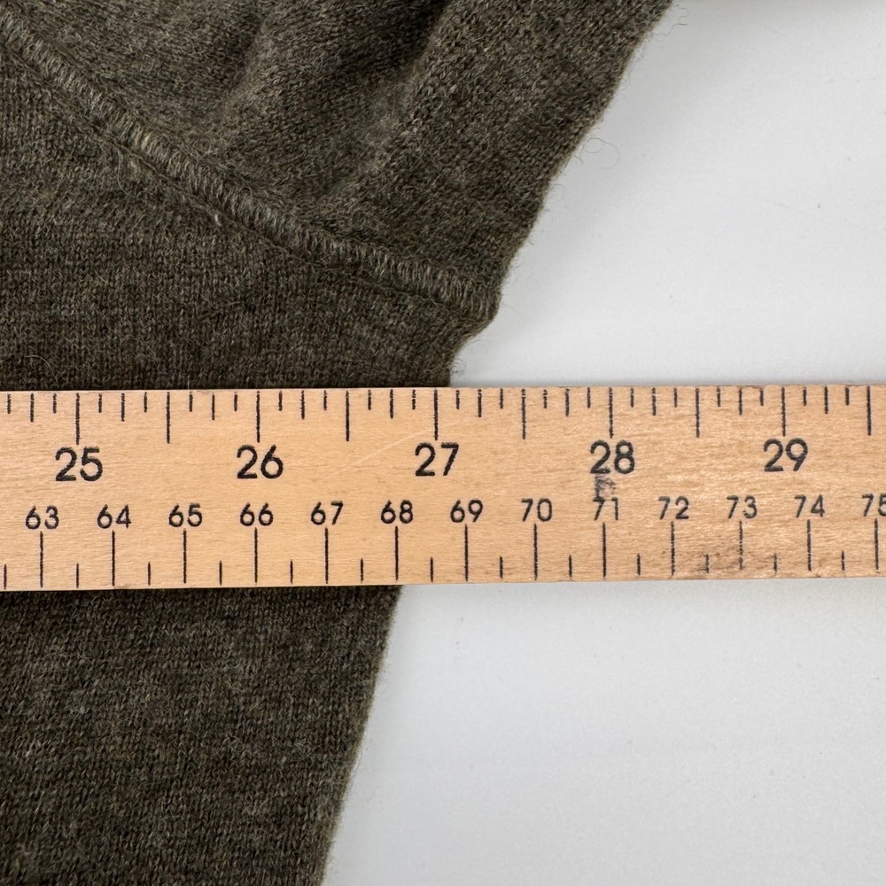 Polo Ralph Lauren Sweater Mens XXL Olive Green Washable Cashmere Quarter Zip - Picture 5 of 8